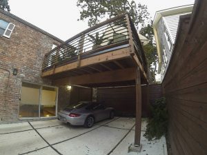 carport and deck