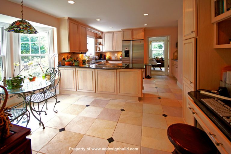 Floor to ceiling cabinetry can help with lack of space in your kitchen.